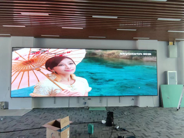 敖汉P1.53led小间距屏安装案例